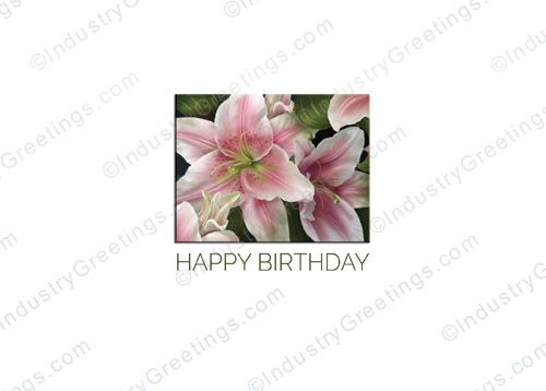 Lily Happy Birthday Card