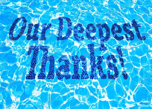 Deepest Pool Thank You Card
