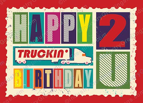 Trucking Company Birthday Card