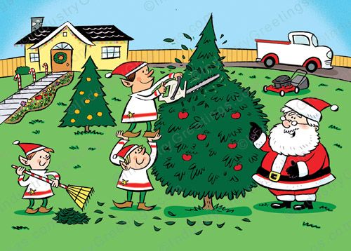 Christmas Tree Trim Holiday Card