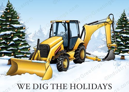 Dig the Holidays Christmas Card