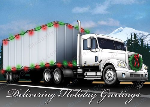 Container Delivery Holiday Card
