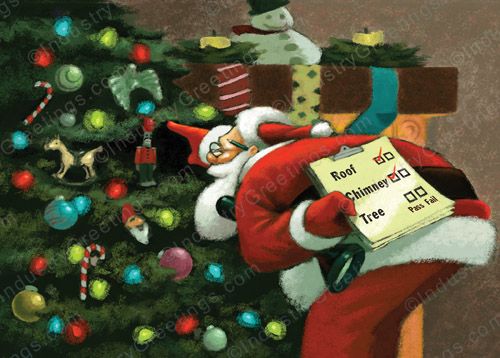 Tree Inspection Christmas Card