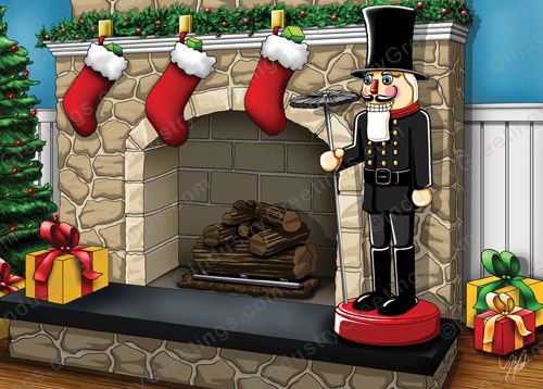 Chimney Sweep Service Holiday Card