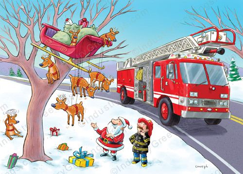 Fire Department Christmas Card