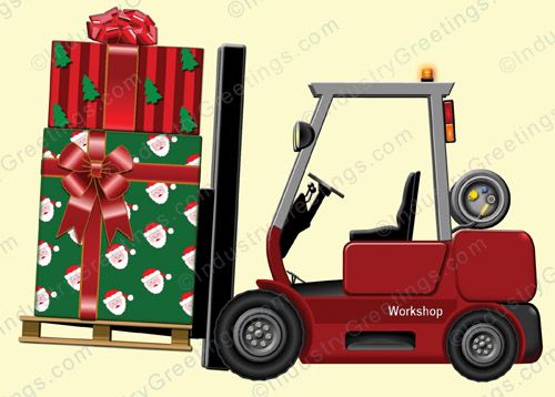 Forklift Company Christmas Card