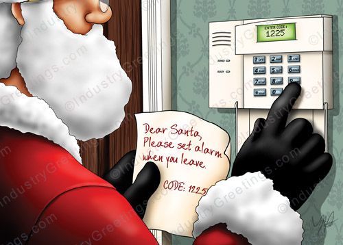 Alarm Service Company Christmas Card