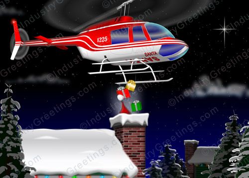 Helicopter Business Christmas Card