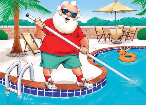 Friendly Pool Service Christmas Card