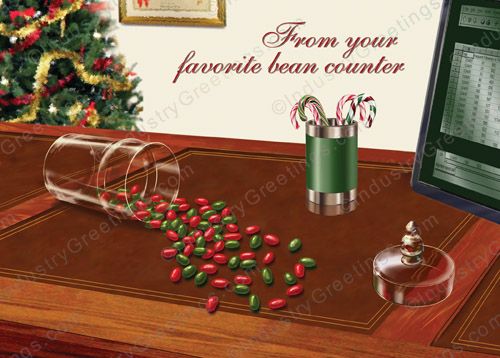 Bean Counter Christmas Card