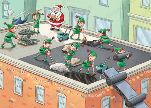 Best Commercial Roofing Holiday Card