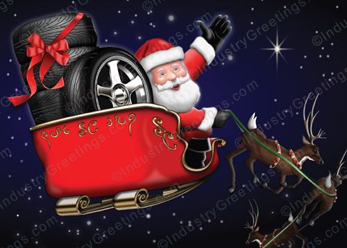 Tires & Smile Christmas Card