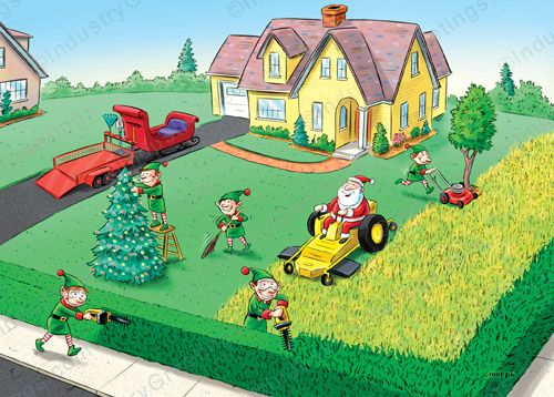 Landscaping Face Lift Holiday Card