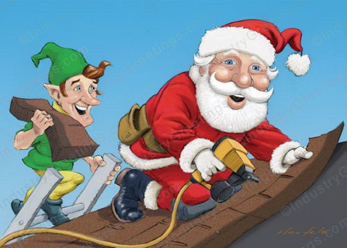 Favorite Roofer Christmas Card