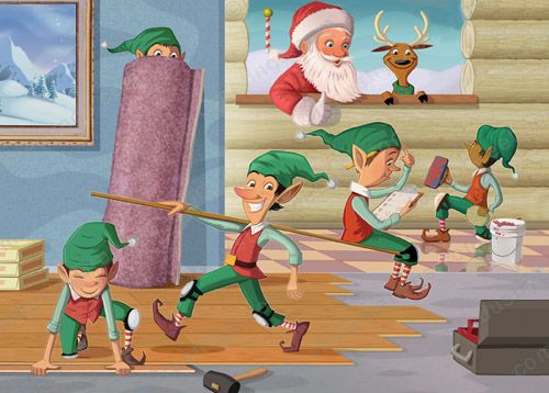 Flooring Elves Christmas Card