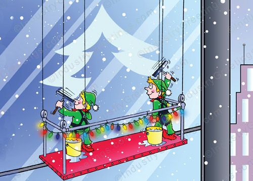 Window Cleaning Christmas Card