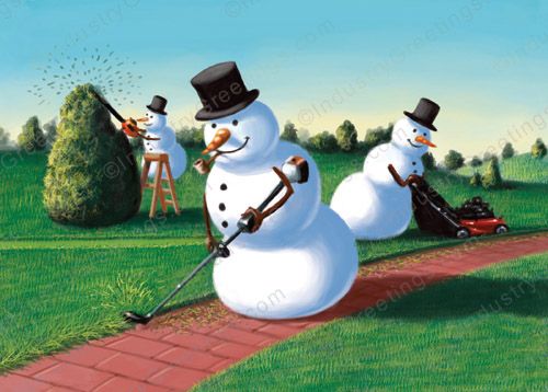 Frosty's Green Team Holiday Card