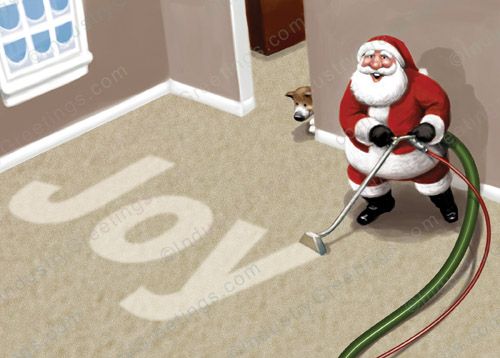 JOY Carpet Steam Holiday Card