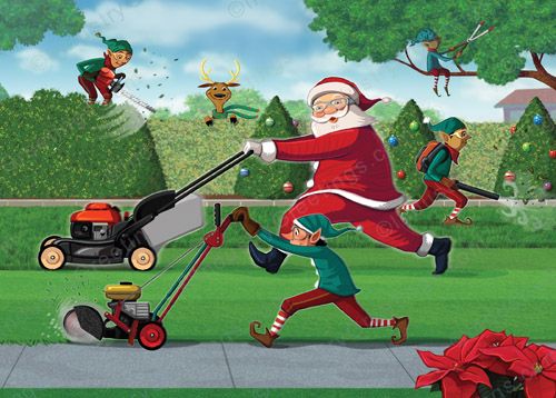 Mow Race Christmas Card