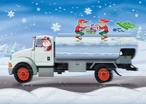 Heating Fuel Delivery Holiday Card
