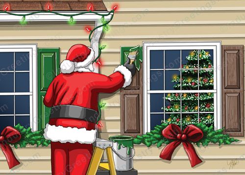House Painter Christmas Card