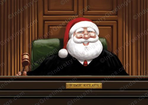 Judge Claus Christmas Card