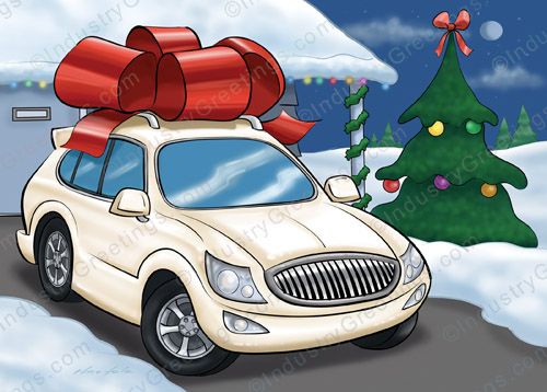 Auto Sales Christmas Card