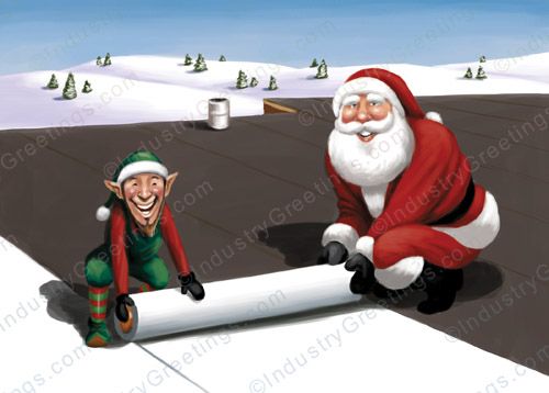 Industrial Roofing Christmas Card