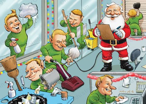 Commercial Cleaning Christmas Card