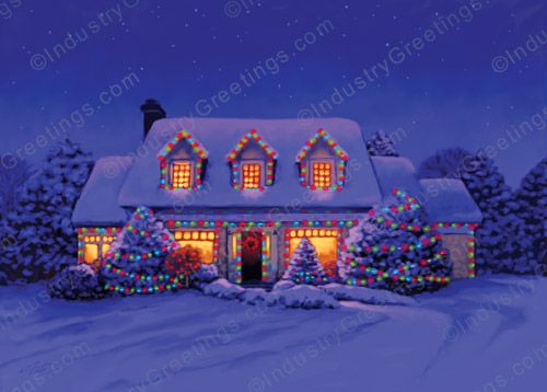 Warm Glow Christmas Card