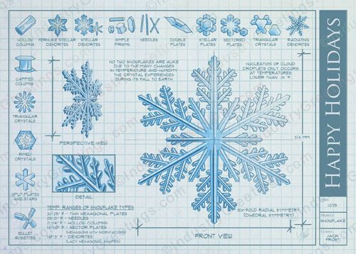 Perfect Snowflake Christmas Card