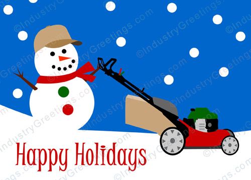 Frosty's Mow Service Holiday Card