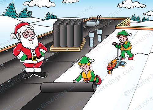 New Commercial Roof Holiday Card