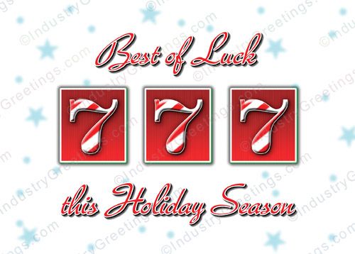 Best of Luck Christmas Card