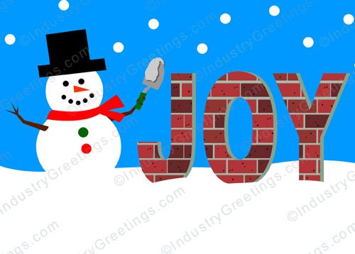 Frosty's Wall of JOY Holiday Card