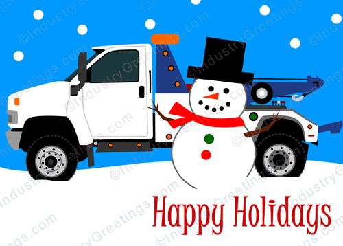 Hook & Chain Towing Holiday Card