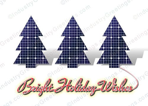 Bright Tree Solar Holiday Card