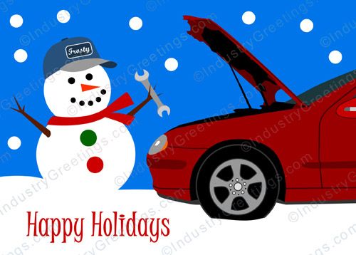 Frosty's Mechanic Holiday Card