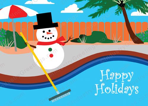 Frosty's Pool Service Holiday Card
