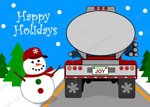 Tanker of Joy Holiday Card