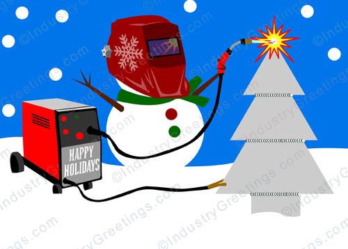 Frosty's Weld Christmas Card