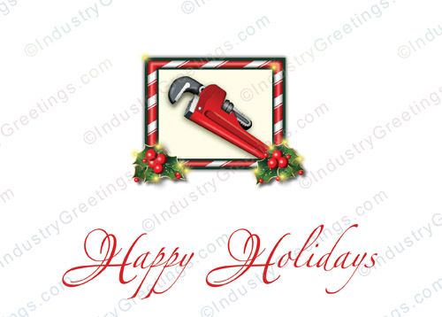 Holiday Wrench Christmas Card