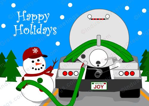 Frosty's Joy Stop Christmas Card