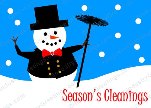 Season's Cleanings Christmas Card