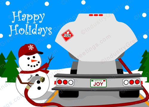 Frosty's Fuel Joy Holiday Card