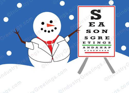 Season Eye Chart Holiday Card