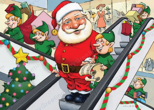Escalator Company Christmas Card