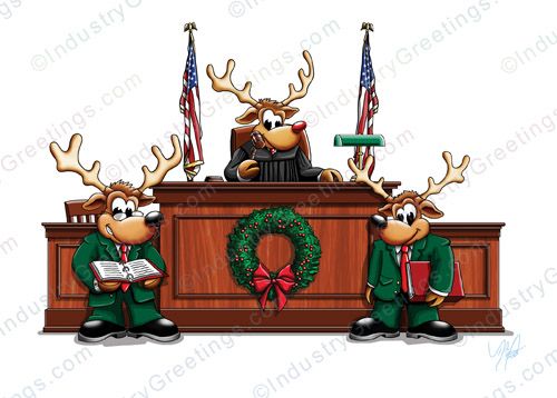 Court is in Session Holiday Card