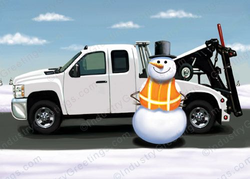 Frosty's Tow Christmas Card