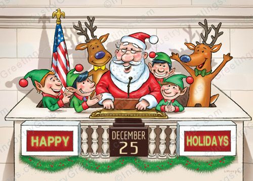 Opening Bell Christmas Card